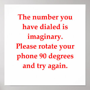 funny math joke poster