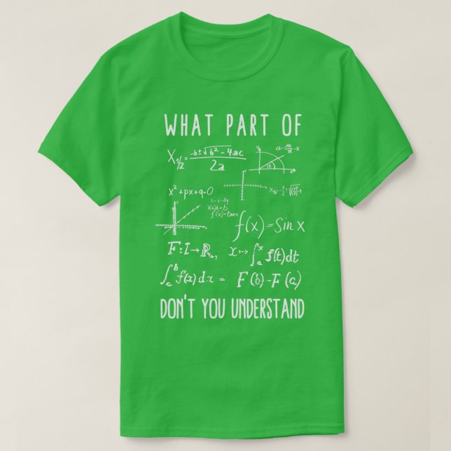 Funny Math Pi Day Mathematics Teacher Geek Nerd  T-Shirt (Design Front)