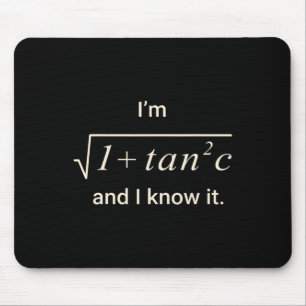 Funny Math Pun Tee – I M Sec C Trigonometry Teache Mouse Pad