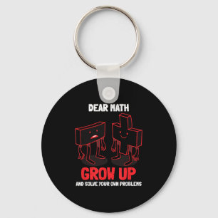 Funny Math Quote Girls Boys Teens Men Women Dear M Key Ring