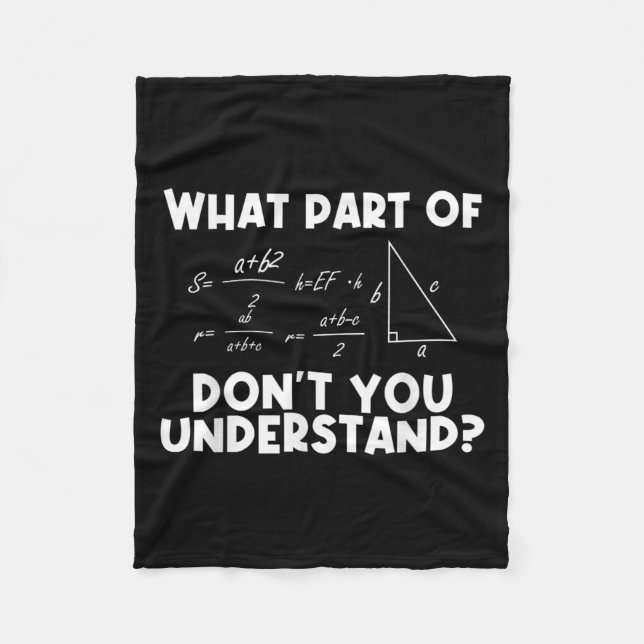 Funny Math Quote Mathematics Dear Math Teacher Sol Fleece Blanket (Front)