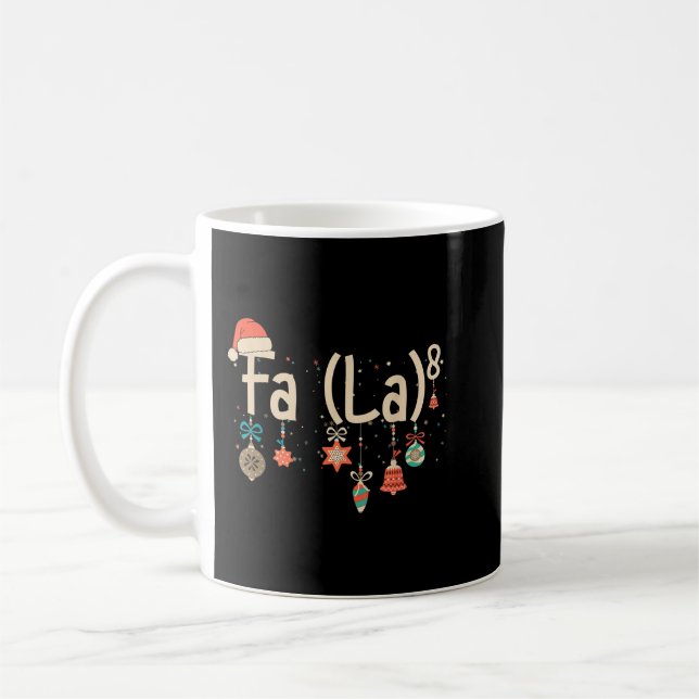 Funny Math Santa Christmas FA (LA)8 For Math Teach Coffee Mug (Left)