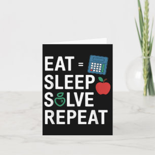 Funny Math Teacher Algebra Cl Back To School Card