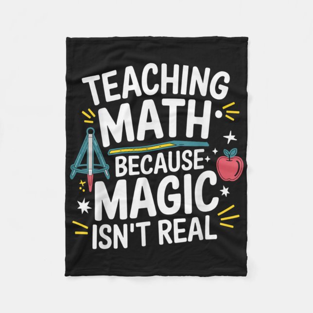 Funny Math Teacher Algebra Lover Back To School  Fleece Blanket (Front)