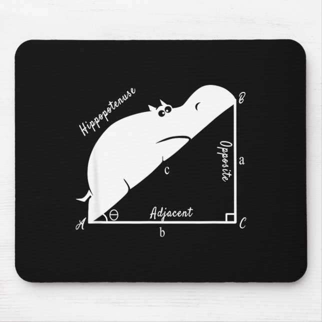 Funny Math Teacher,funny Hiptenuse,geometry Teache Mouse Pad (Front)