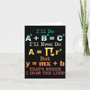 Funny Math Teacher Joke Funny Best Math Quotes  Card