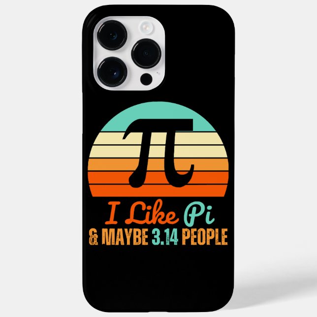 Funny Math Teacher March 14th Pi Day Merch I Like  Case-Mate iPhone Case (Back)