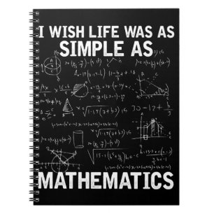 Funny Math Teacher Mathematics Nerd Notebook
