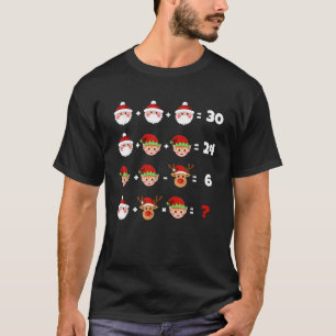 Funny Math Teacher Merry Christmas Order of Operat T-Shirt