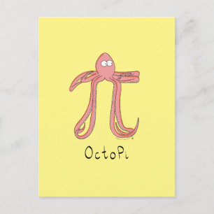 Funny Math Teacher Octopus Postcard