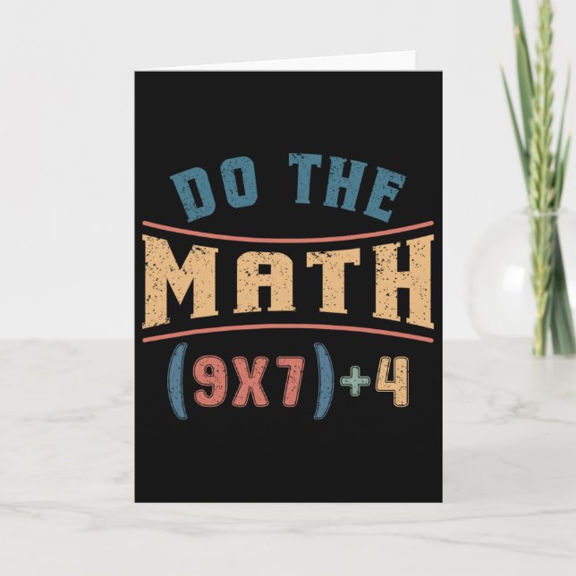 Funny Mathematics 67 Meme Equation Do The Math Tea Card (Front)