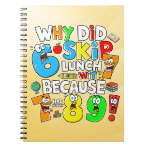 Funny Maths Numbers Notebook for Primary School