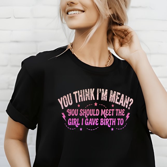 Funny Mean Mom Vintage Humor Shirt (Creator Uploaded)