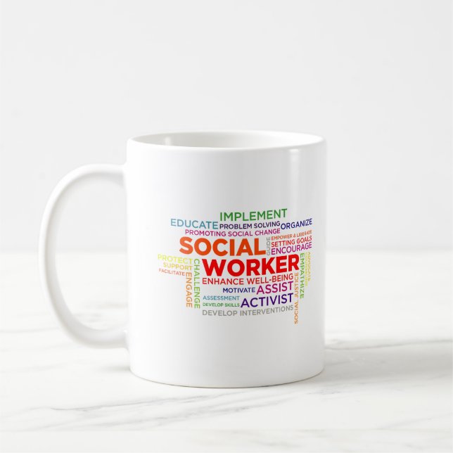 Funny Meaningful Social Worker Definition Mug (Left)