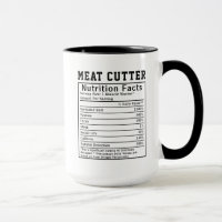 Funny Meat Cutter Nutrition Facts Staff Worker 