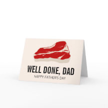 Funny Meat Father' Day Card