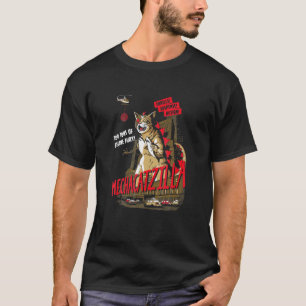 Funny Mecha Catzilla Cat Costume Halloween T-Shirt
