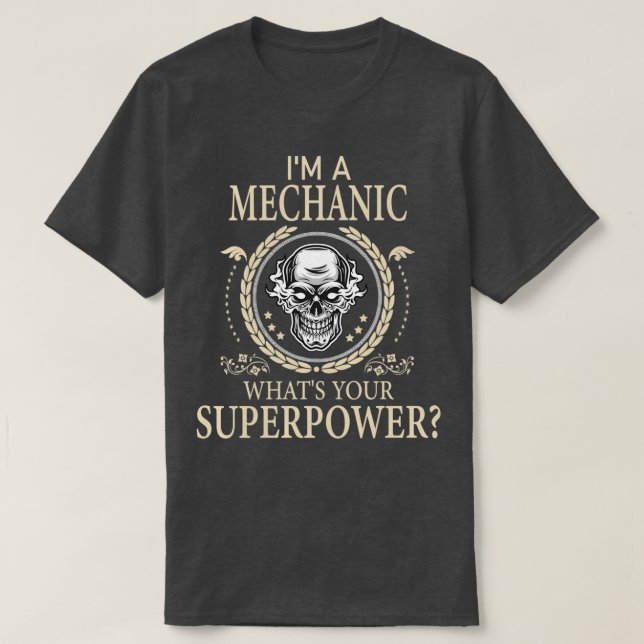 Funny Mechanic Awesome Cool  T-Shirt (Design Front)