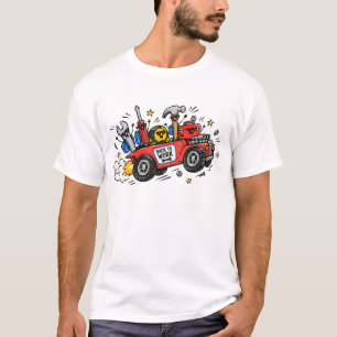 Funny Mechanic Back To Work – Tool Crew Rocket T-Shirt
