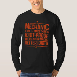 Funny Mechanic Design For Men Dad Car Garage Auto T-Shirt
