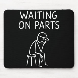 Funny Mechanic Design Men Auto Car Repair Waiting Mouse Pad