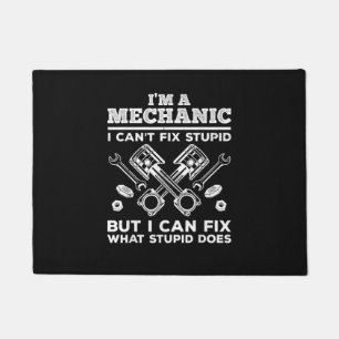 Funny Mechanic for Men Dad Car Auto Diesel Automob Doormat