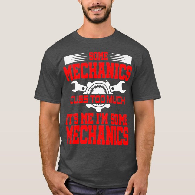 Funny Mechanic Gag Gift Offensive Humour Aircraft T-Shirt (Front)