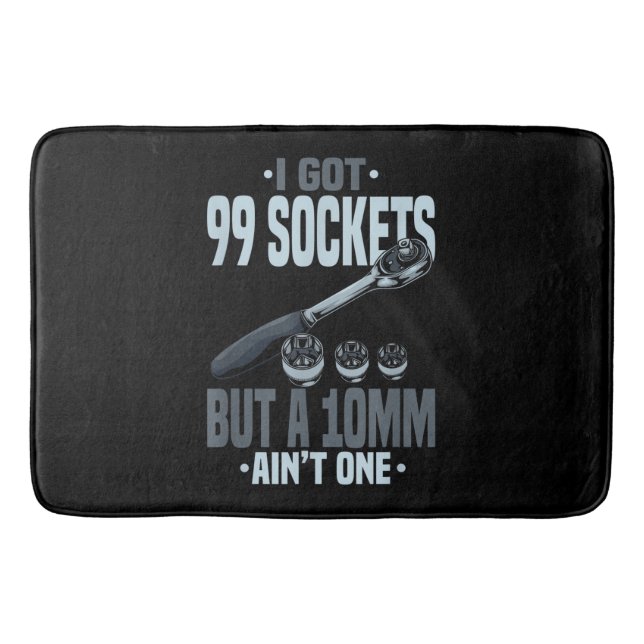 Funny Mechanic Gift For A Car Mechanic Bath Mat (Front)