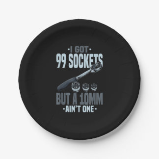 Funny Mechanic Gift For A Car Mechanic Paper Plate