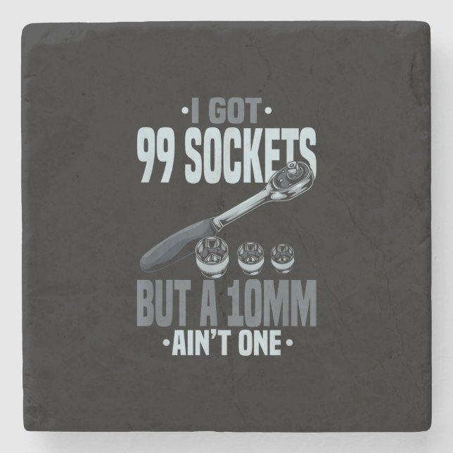 Funny Mechanic Gift For A Car Mechanic Stone Coaster (Front)