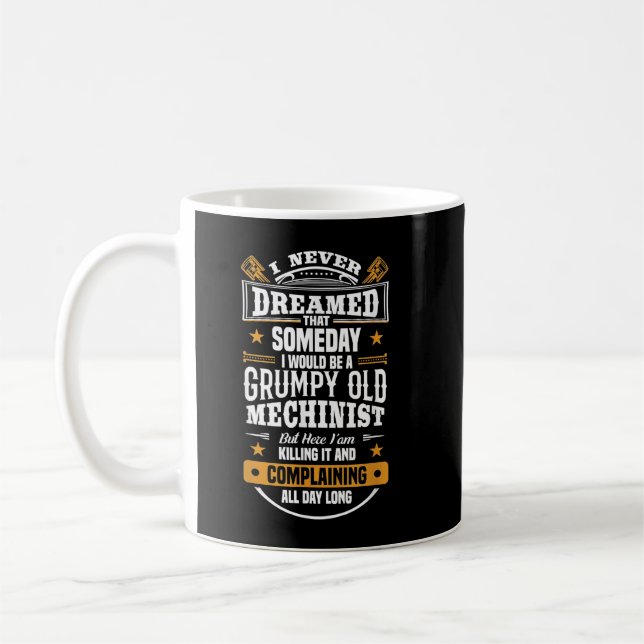 Funny mechanic machinist operator coffee mug (Left)