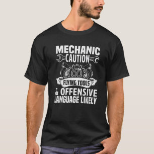 Funny Mechanic Maintenance Man Garage Cars Technic T-Shirt