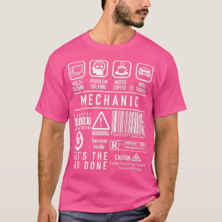 Funny Mechanic Mechanic Definition Symbols T-Shirt