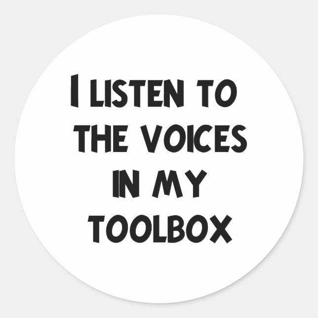 Funny Mechanic T-shirts and Gifts Classic Round Sticker (Front)