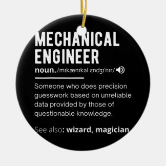Funny Mechanical Engineer Definition Engineering Ceramic Tree Decoration