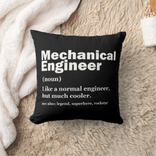 Funny Mechanical Engineer Definition Engineering Cushion