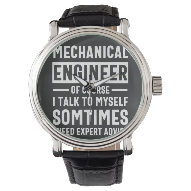 Funny Mechanical  Engineer Gift Watch (Front)
