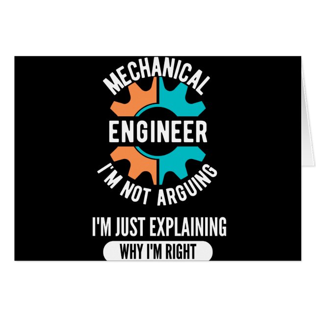 Funny Mechanical Engineer, Mechanical Engineering (Front Horizontal)
