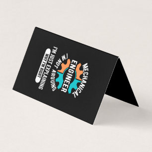 Funny Mechanical Engineer, Mechanical Engineering Business Card