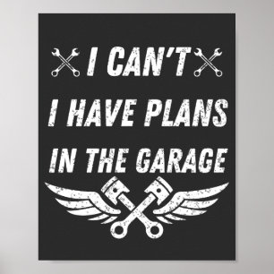funny mechanics dad car lover fathers day gift poster
