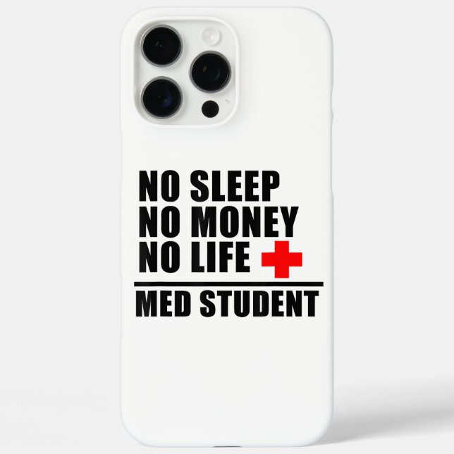 Funny Med School T ShirtTrust Me Im Almost A Docto Case-Mate iPhone Case (Back)