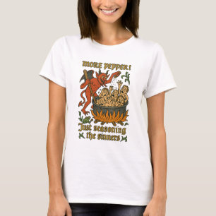 Funny Mediaeval Meme Devil Cartoon Halloween T-Shirt