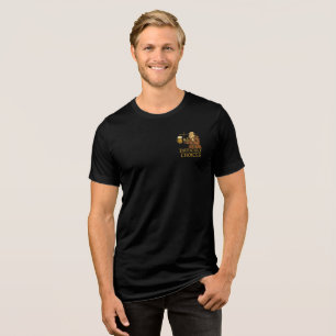 Funny Mediaeval Meme Devil Cartoon Halloween Tri-Blend Shirt