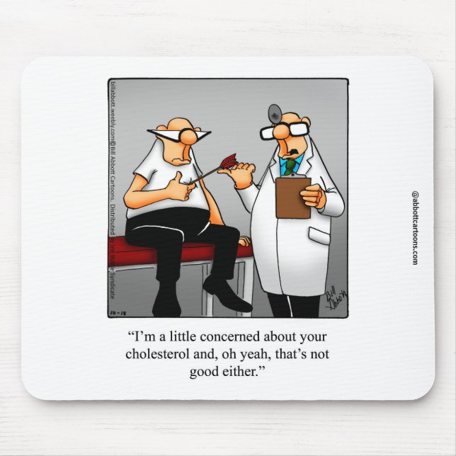 "Funny Medical Humour Mouse Pad (Front)