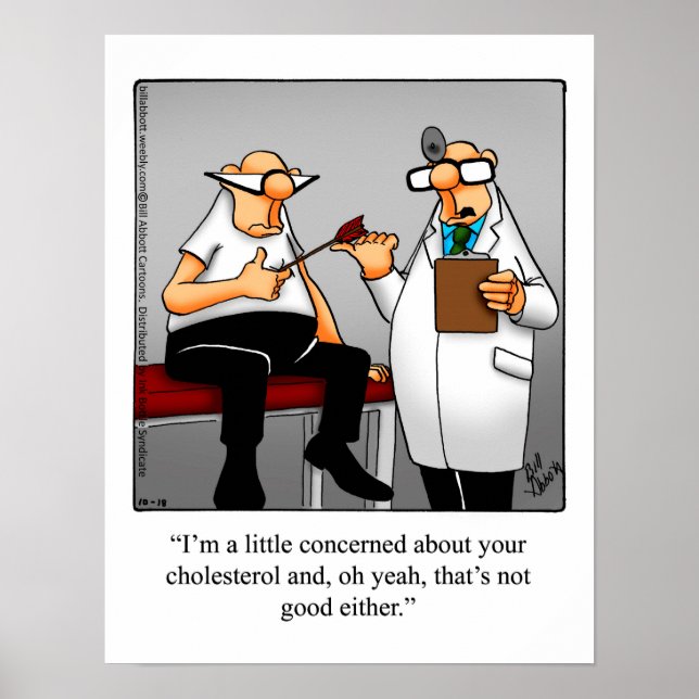 Funny Medical Humour Poster Gift (Front)