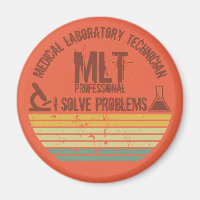 Funny medical lab tech mlt vintage sunset