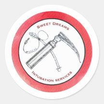 Funny medical ticker for anaesthesiologist