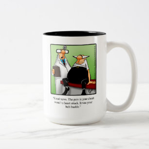 Funny Medical Workplace Humour Two-Tone Coffee Mug