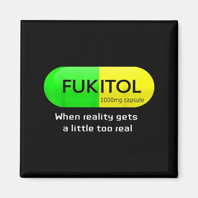 Funny Medication Gooditol Capsule Pharmacy Humor  Magnet (Front)