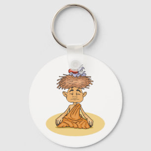 Funny Meditation Key Ring